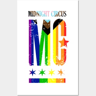 (large logo) Midnight Circus Pride to support Howard Brown Health Posters and Art